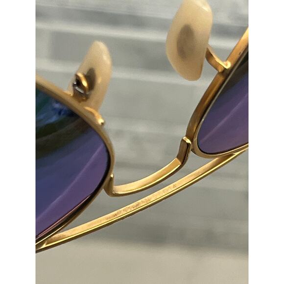 Ray-Ban Unisex Gold Blue Aviator Sunglasses RB3025 112/17 58-14 Light Scratches - Picture 4 of 7